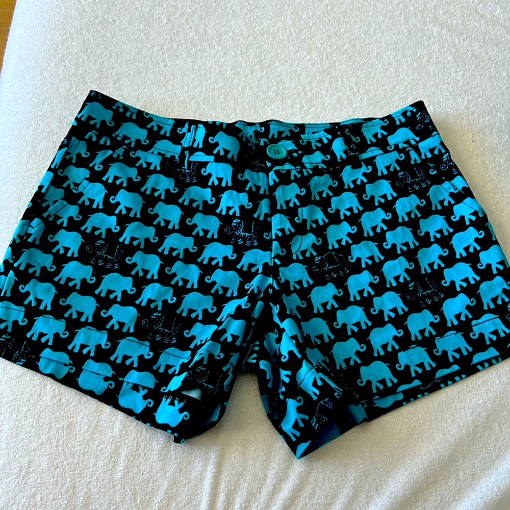 NWOT Tracy Negoshian Penny Elephant Shorts size small women's